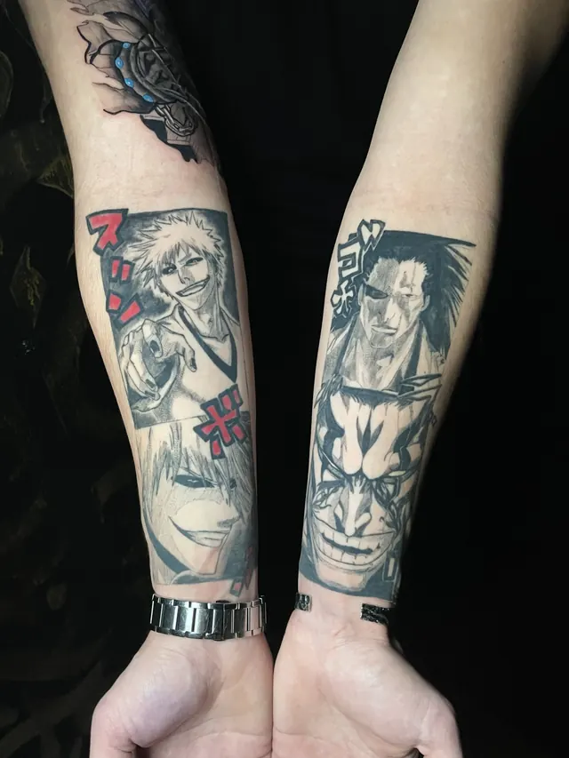 Ichigo · Kenpachi — panels — Mika