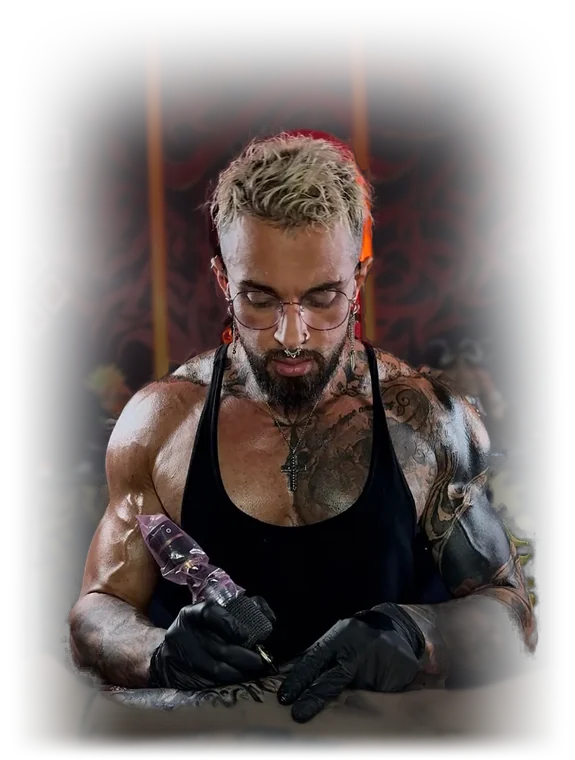 Mika Zenkai tattooing